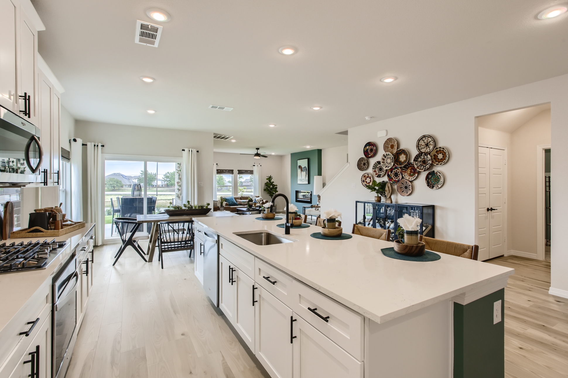 Brodie model home kitchen by Century Communities in Forney, TX