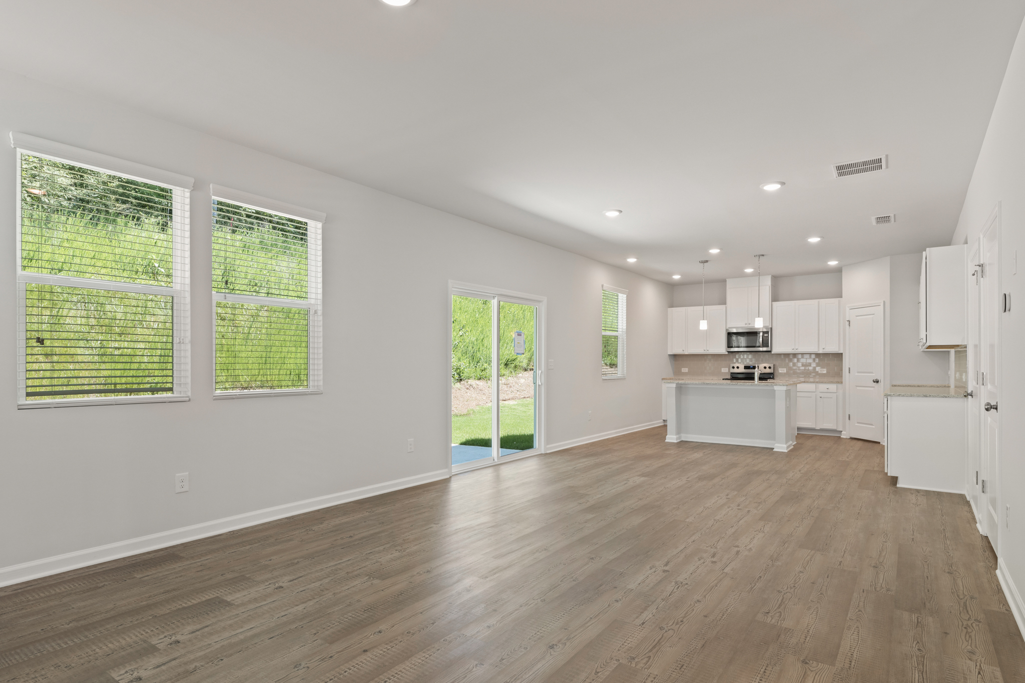 A large empty kitchen.