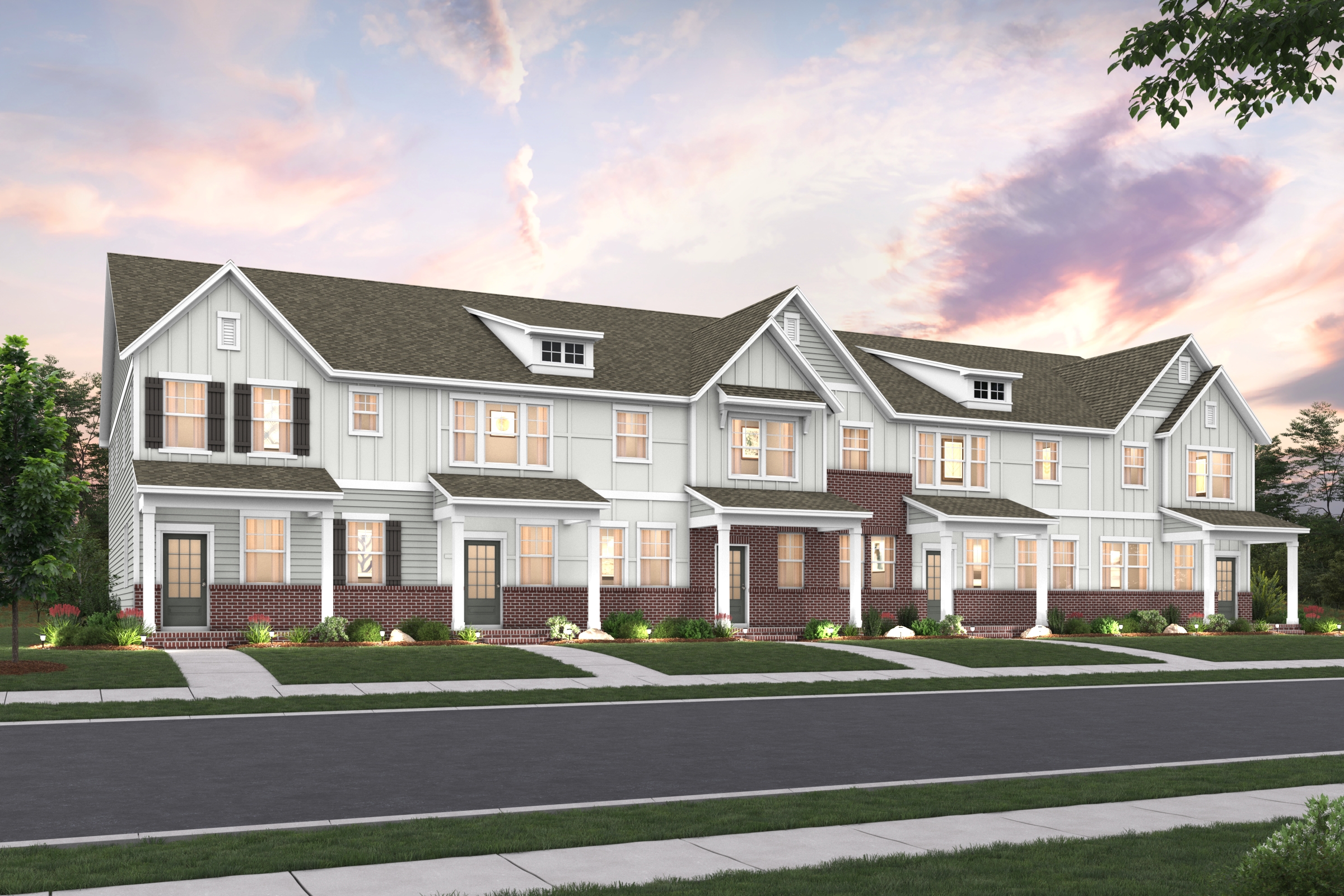 A large house with a driveway.