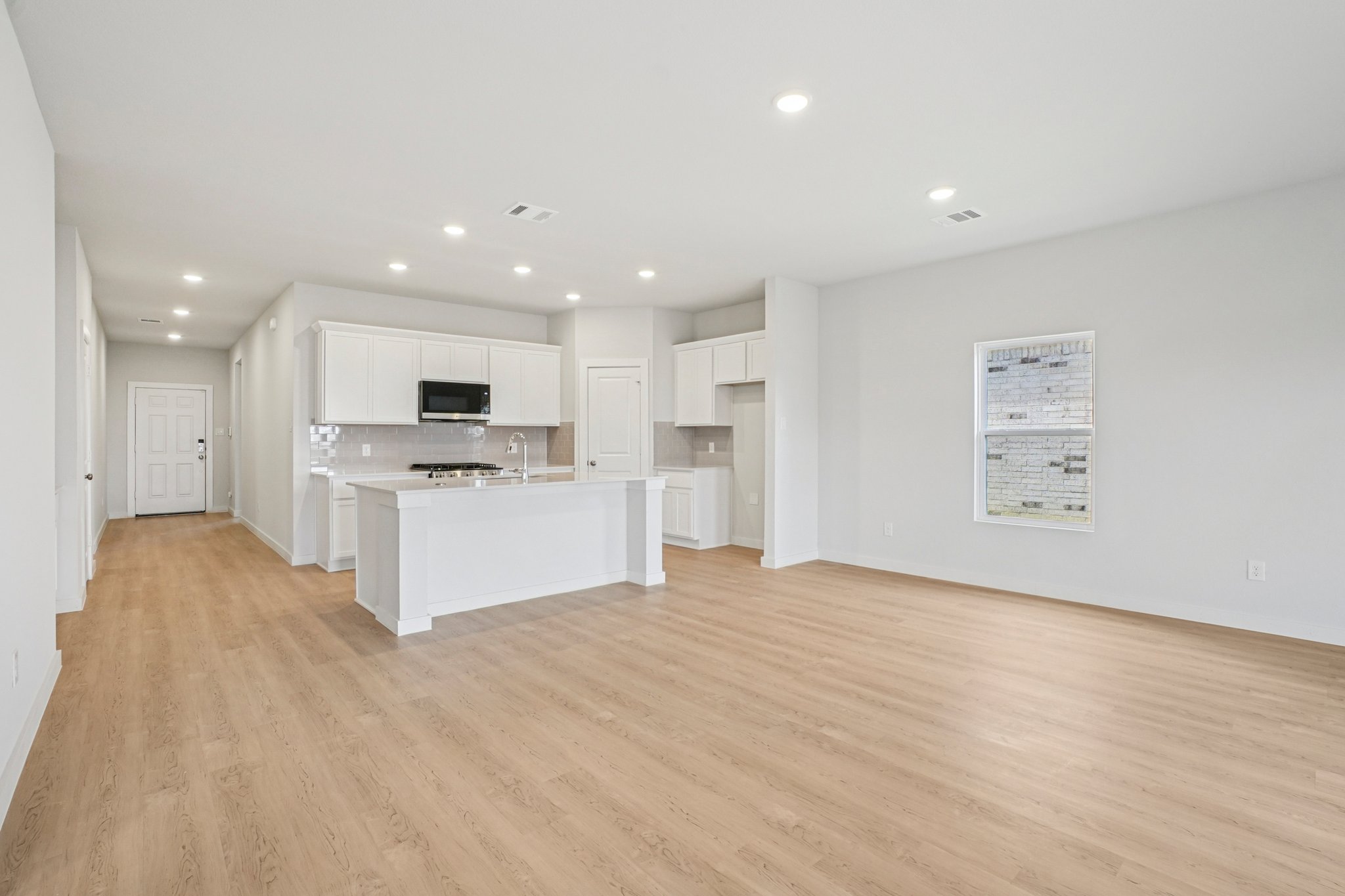 A large empty kitchen.