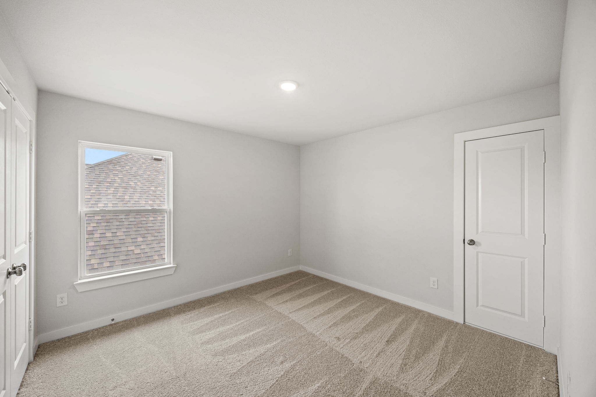 A room with white walls.