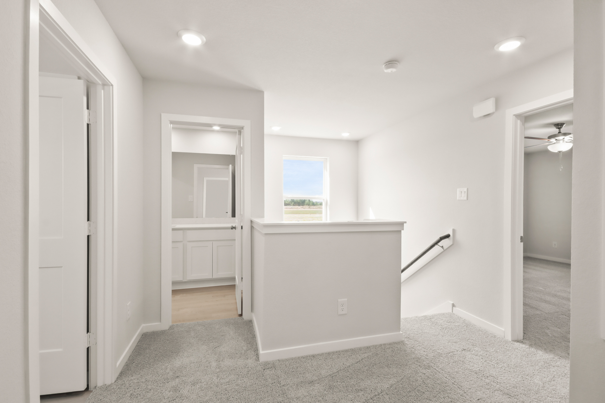 A room with white walls.