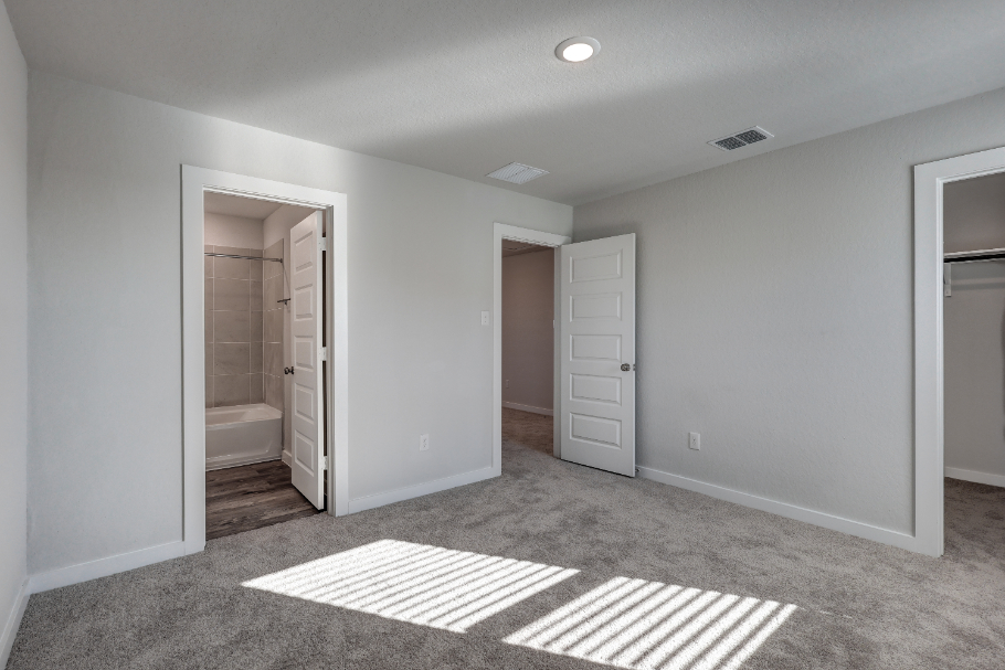 A room with white walls.