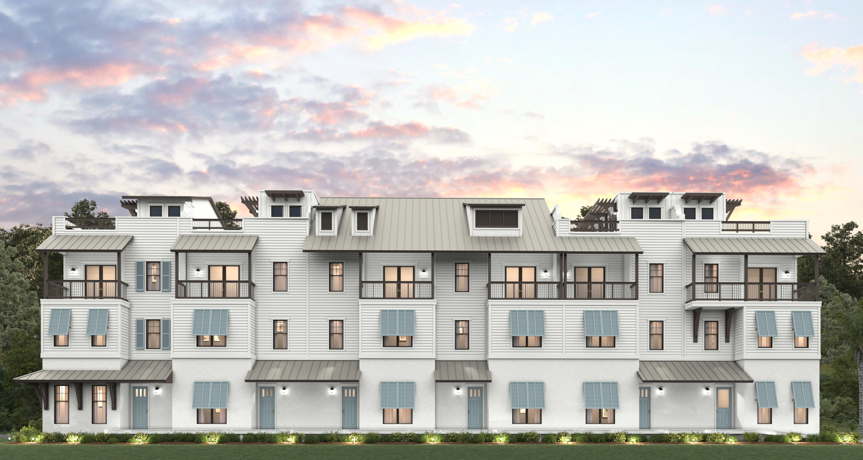 A building with many windows.